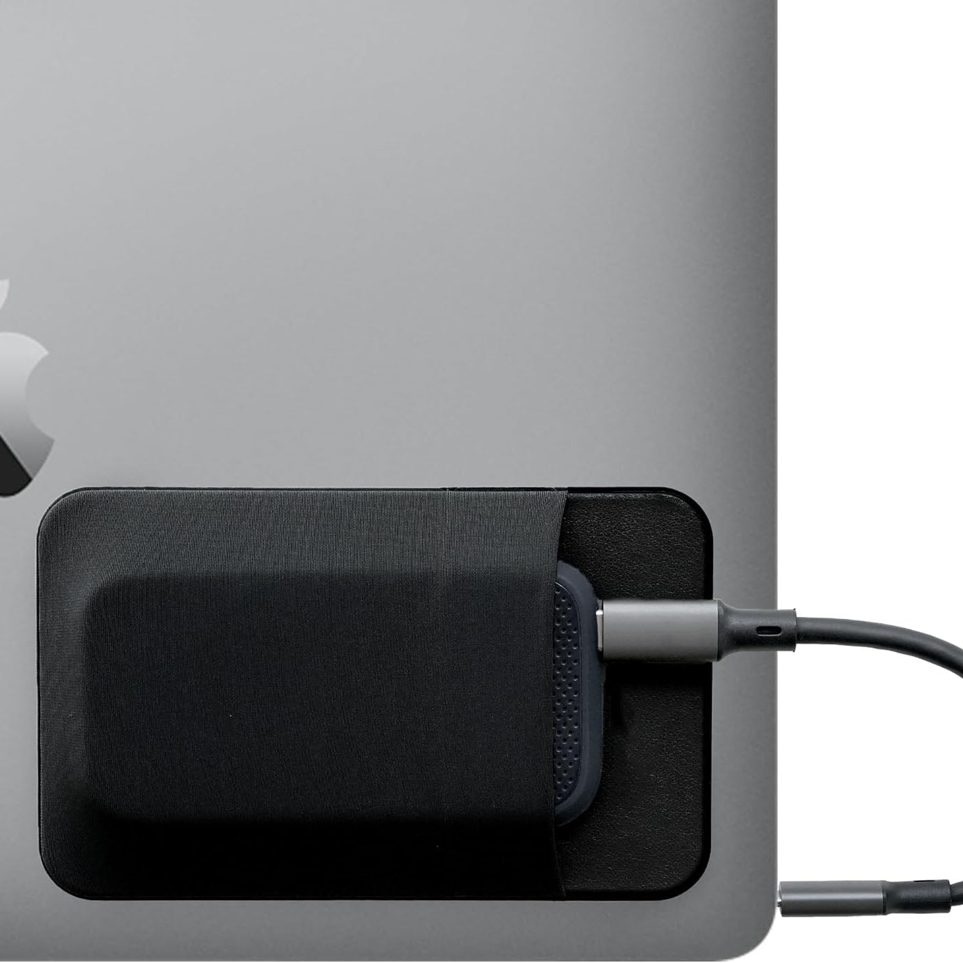 Portable External SSD Hard Drive Sleeve (Stick-On Storage Pouch)