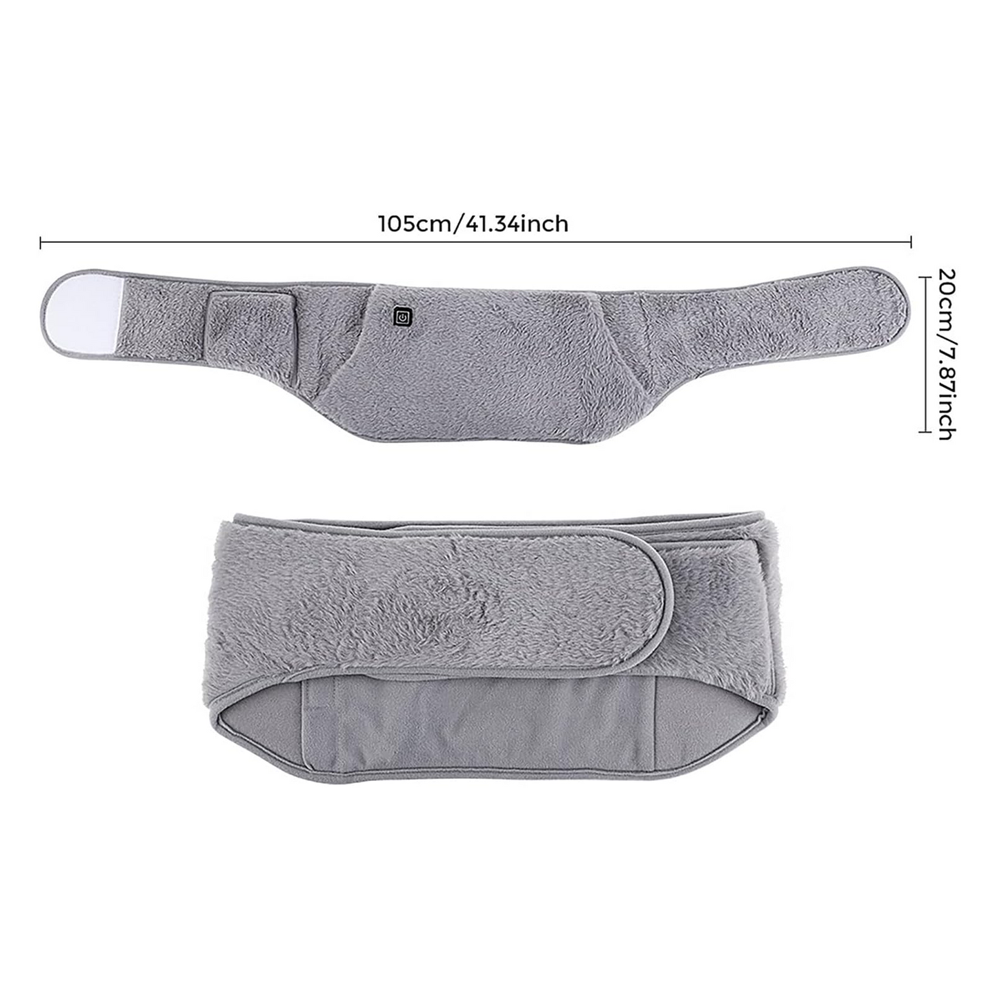USB-powered heated waist belt, heating pad with a carrying bag