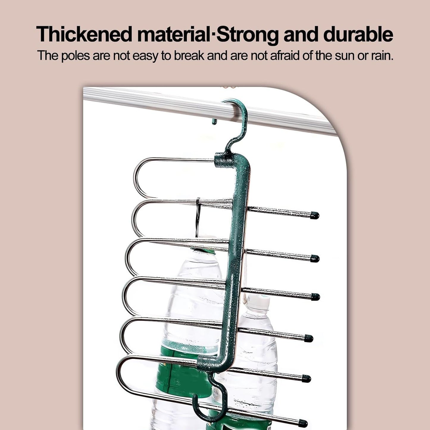 Multi-Pant Hangers – 6-Tier Space-Saving Metal Hangers for Pants and Jeans