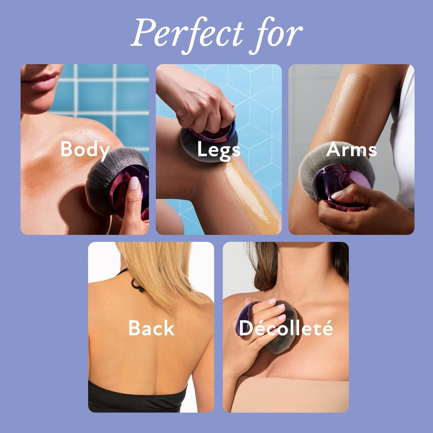 Body Blending Soft Focus Brush / Bronzer Brush – For Body Makeup and Foundation