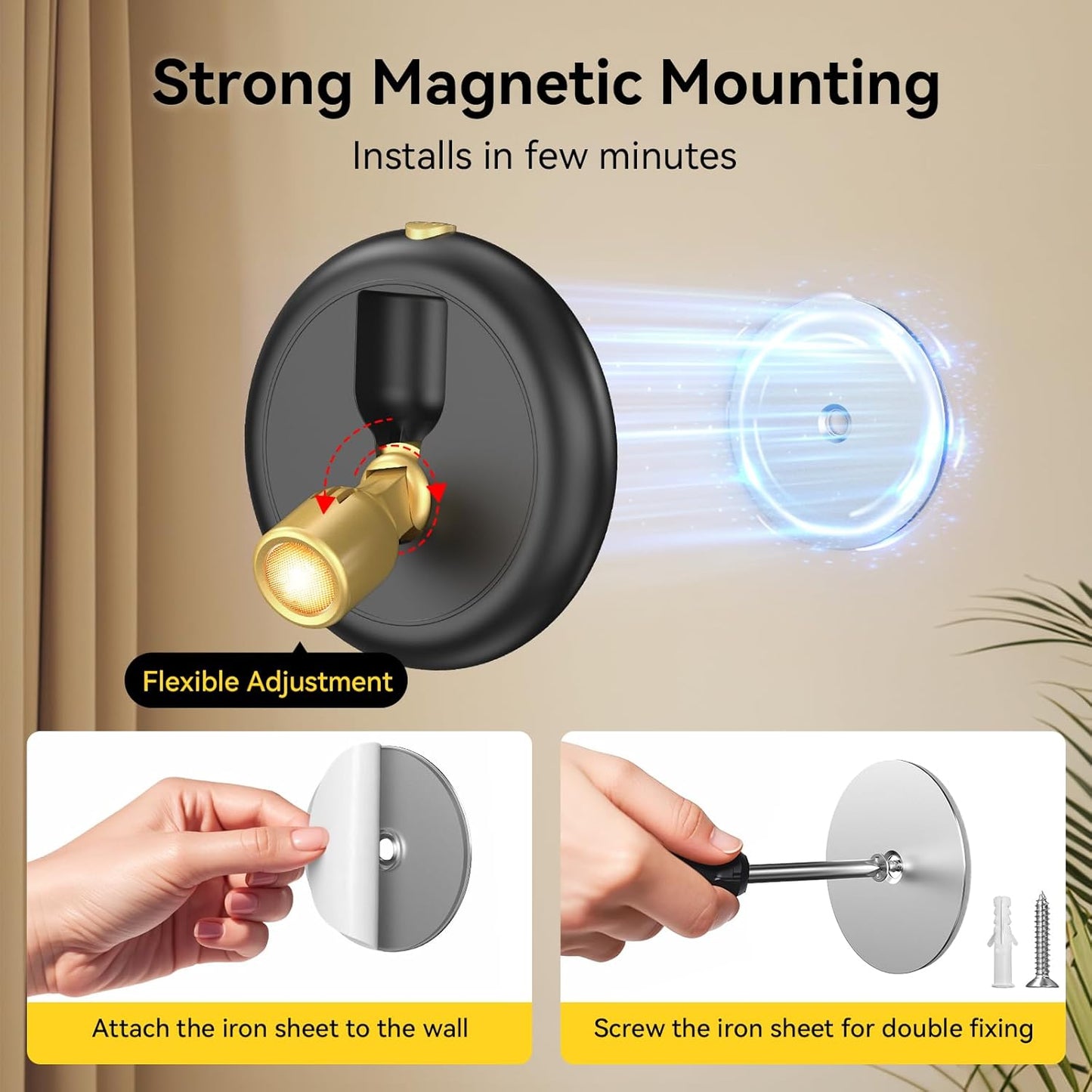 Rechargeable LED Spotlight – Wireless Mini Accent Light with Remote & Timer