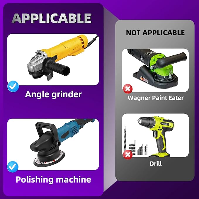 Pack of 10 4-inch quick paint removal grinding wheels, suitable for angle grinders.