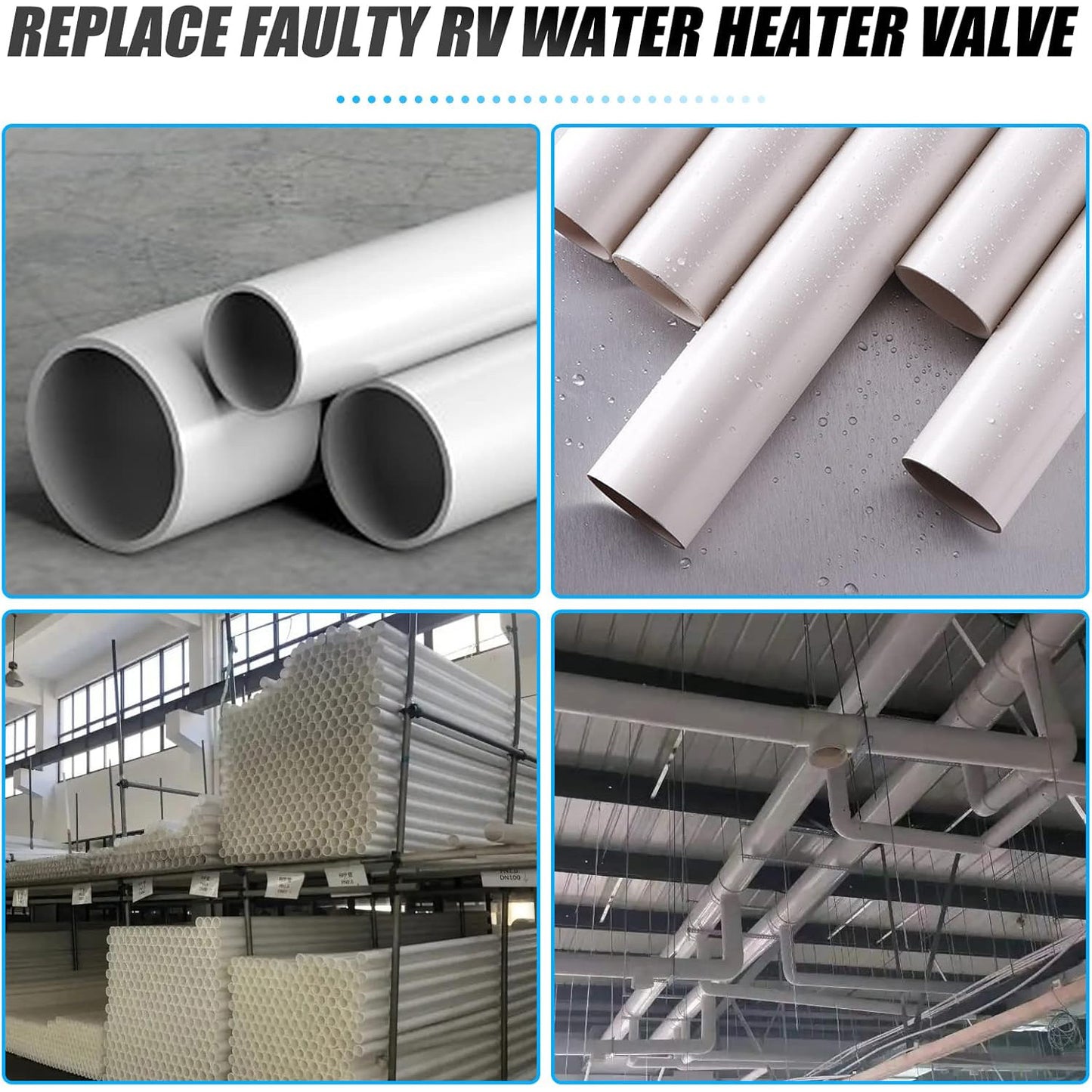 PVC Threading Tool Set | Pipe Threading Kit with 3 Molds (1/2", 3/4", 1")