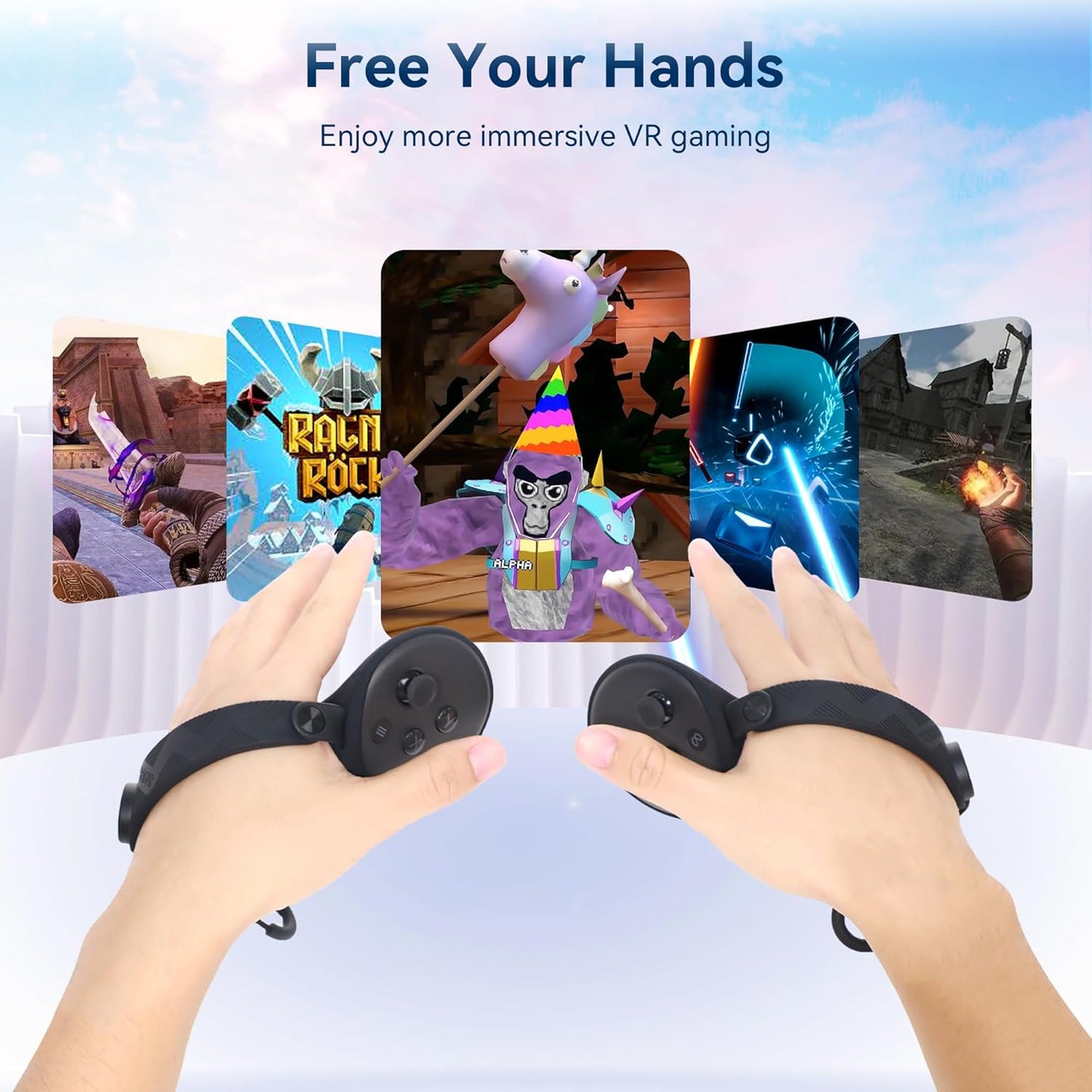 Extended Controller Grip Cover | Compatible with Meta/Oculus Quest 3S/Quest 3