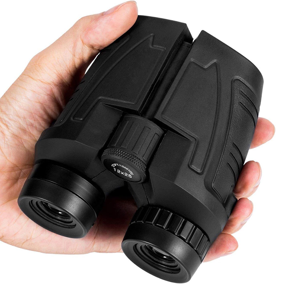 12x25 Compact Binoculars – Clear Low-Light Viewing with Large Eyepiece Design