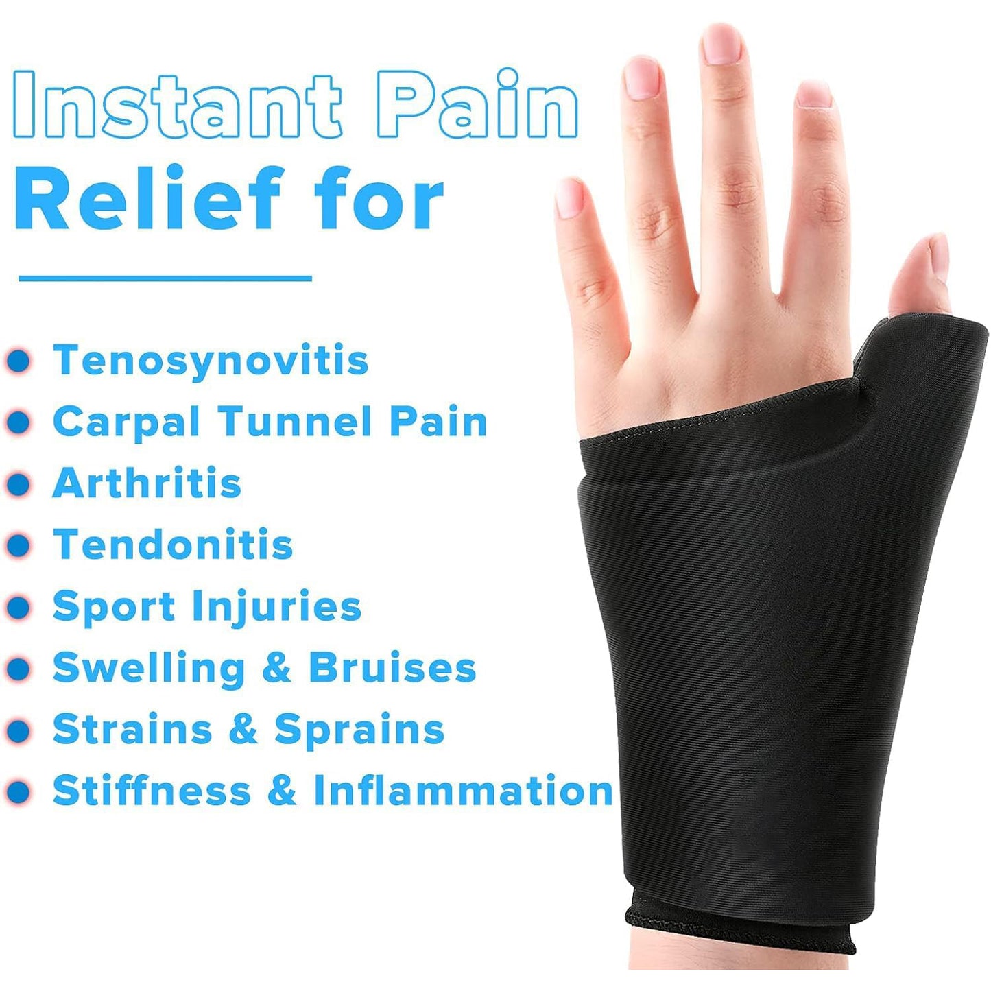 Wearable Thumb & Wrist Ice Pack | Reusable Cold & Heat Therapy for Pain Relief