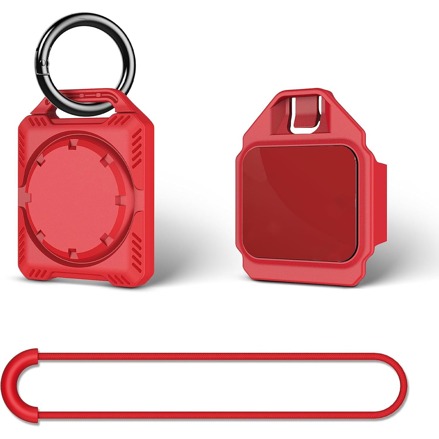 4-Pack Safety  Holder Case with Keychain, 3M Adhesive Mount and Strap, IPX8 Waterproof