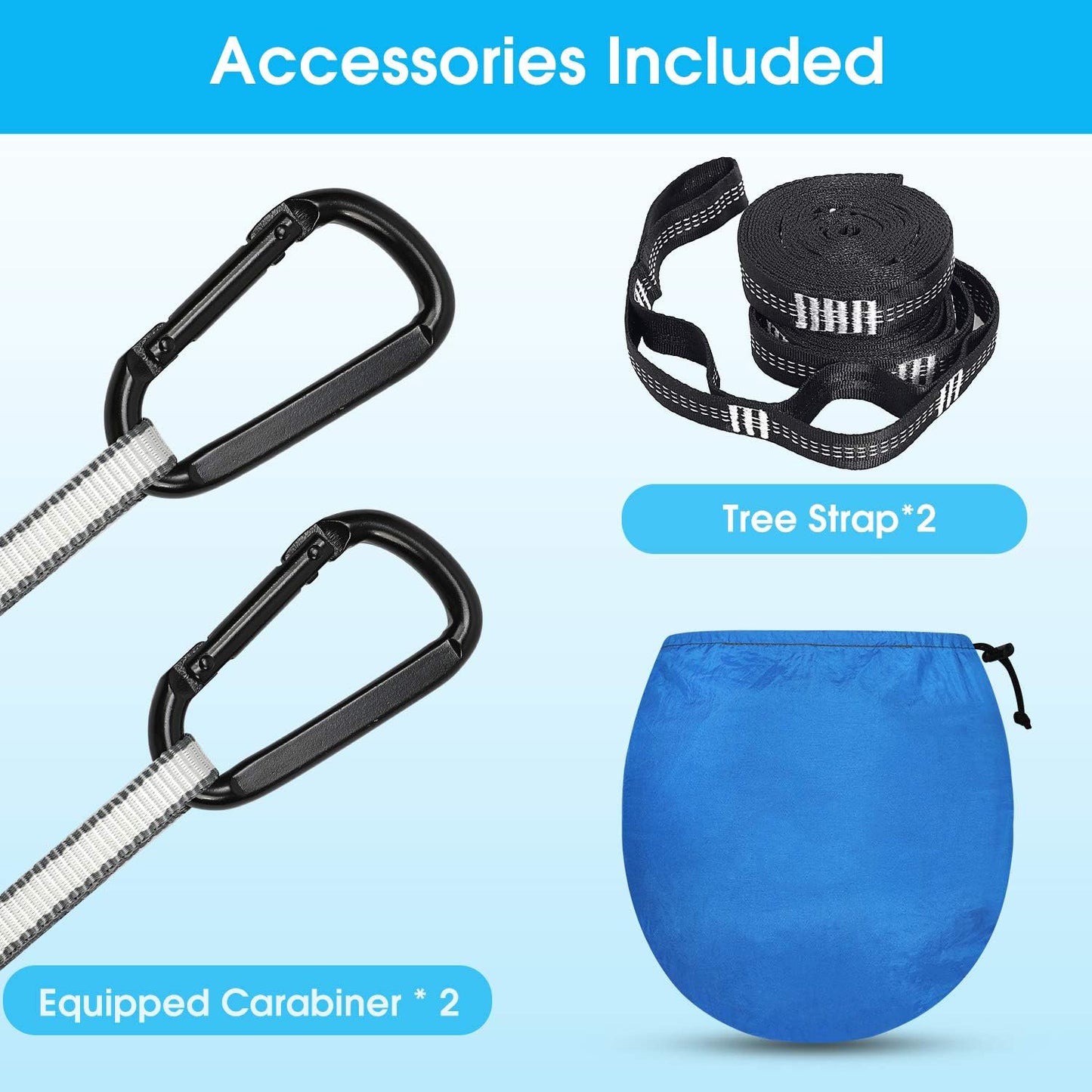 Portable Hammock with Mosquito Net, Perfect for Camping