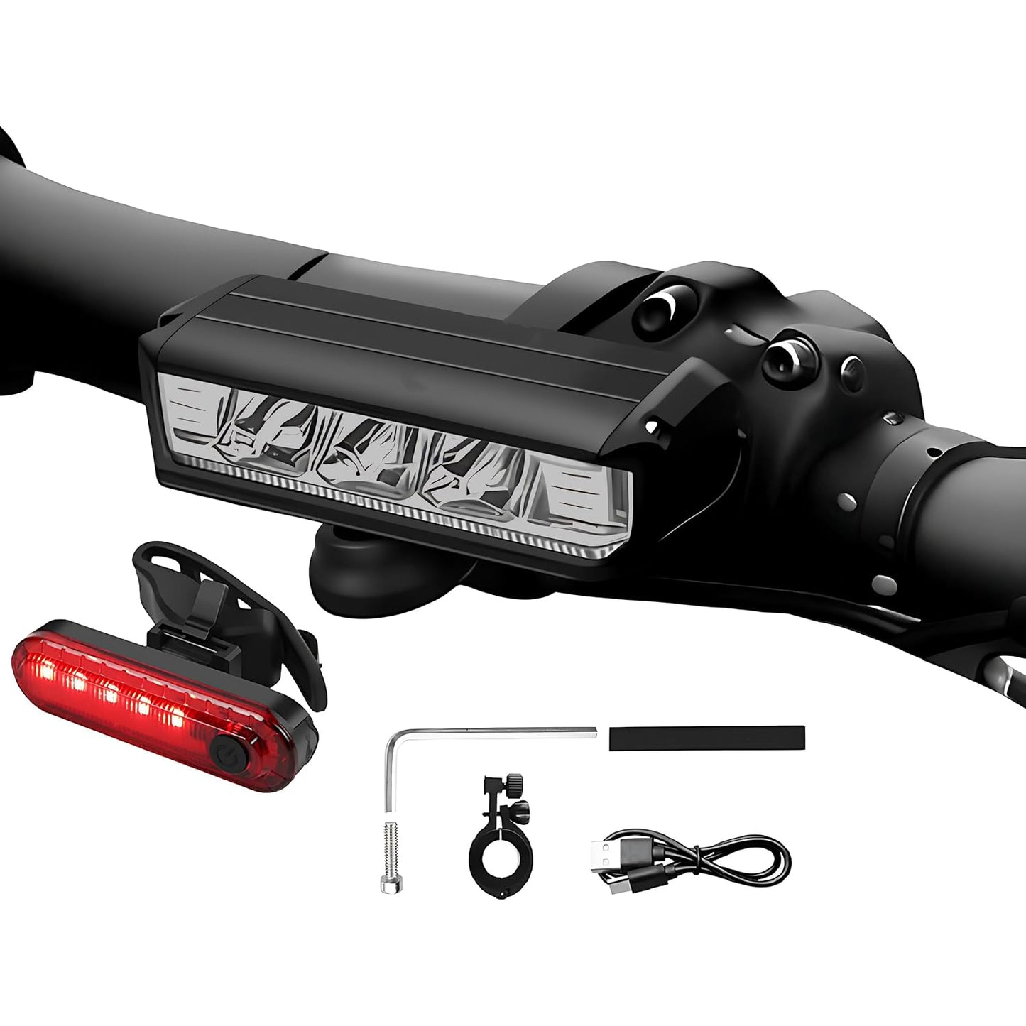 Night Riding Bicycle Light | 1000 Lumens High-Intensity USB Rechargeable Front Light