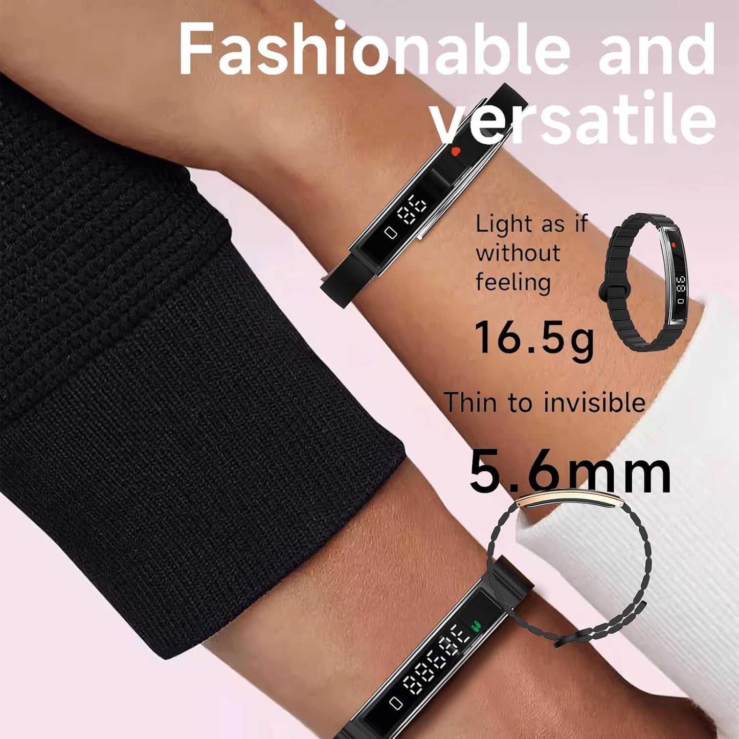 Fitness Tracker Watch – Heart Rate Monitor, Step Counting, Sports Modes, Sleep Tracking