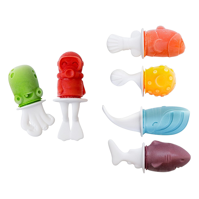 Fish-shaped popsicle mold