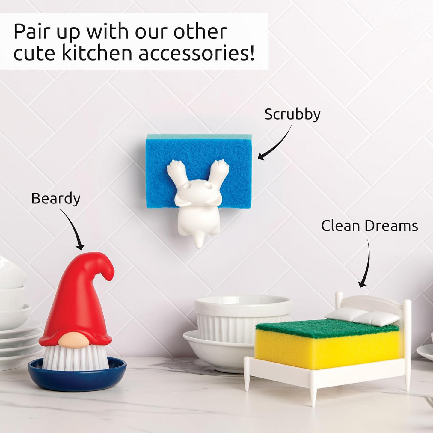 Bearded dwarf dish brush - Dish brush