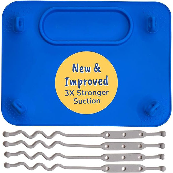 Baby Suction Feeding Mat with Strong Suction Cups & Secure Straps