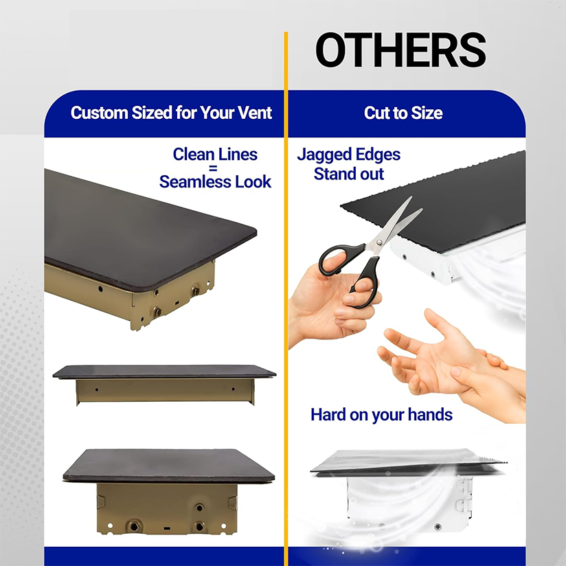 Magnetic vent cover with a pocket for complete sealing