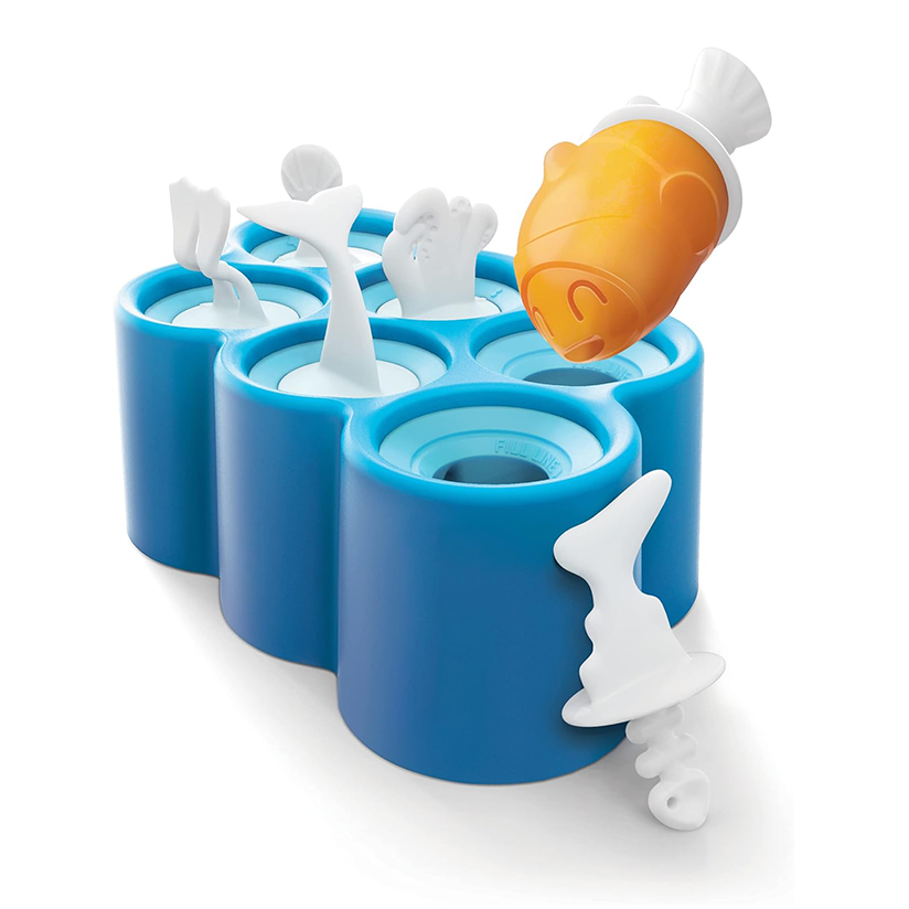 Fish-shaped popsicle mold
