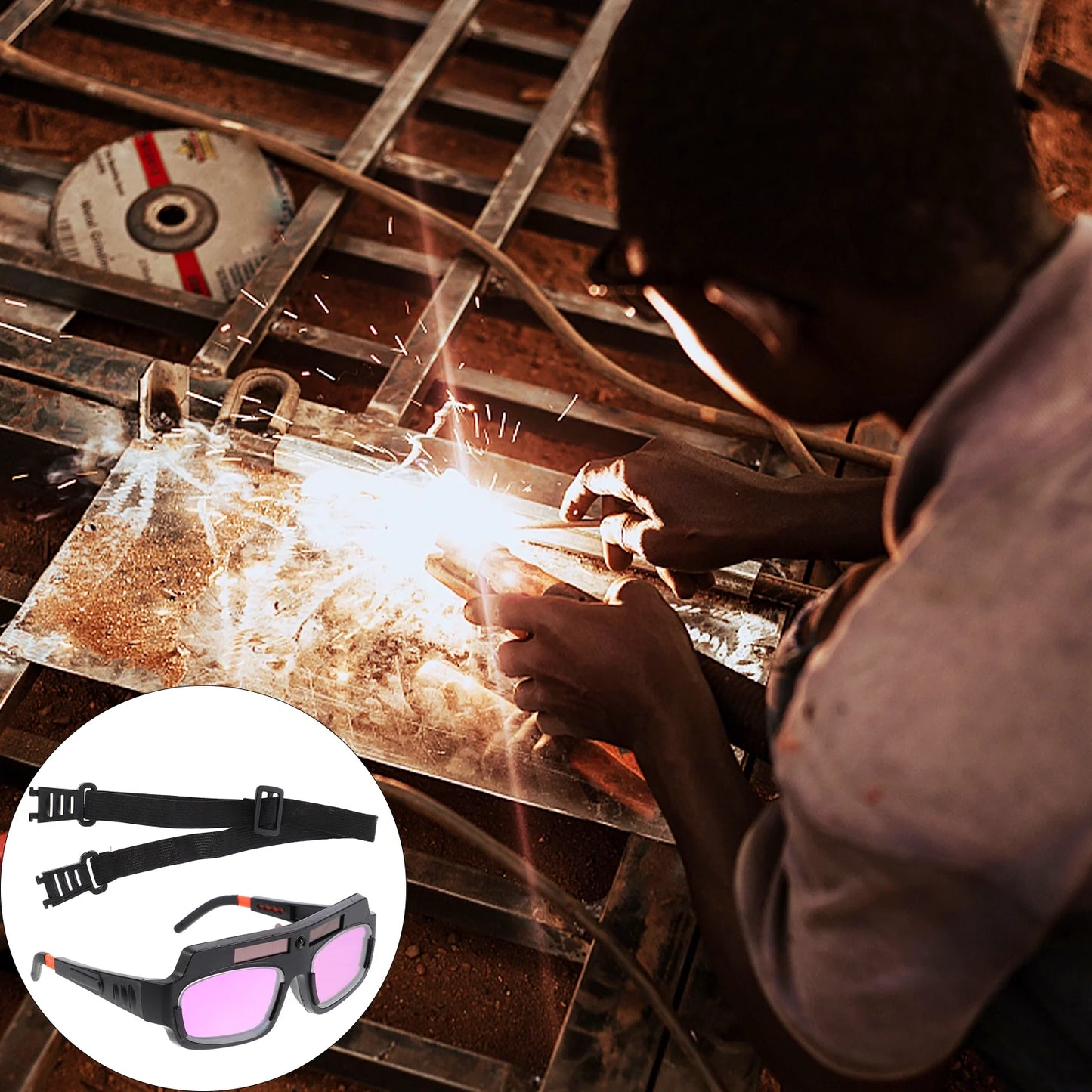 Auto-Darkening Welding Goggles | Solar-Powered Auto-Darkening Design