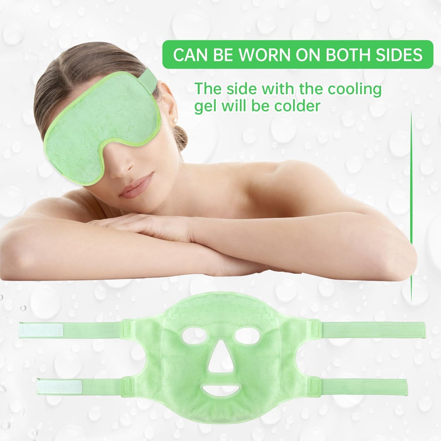 Cooling &amp; Heating Eye Mask — Reusable Eye Compress for Puffiness, Dark Circles &amp; Migraine Relief