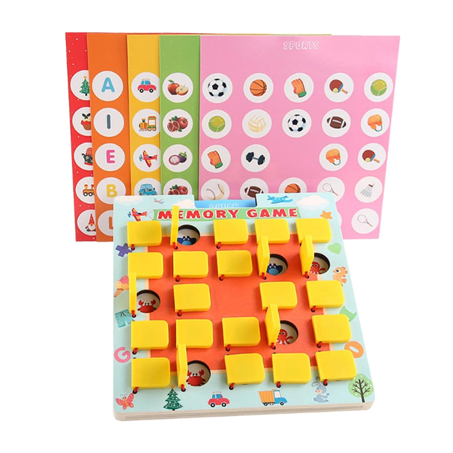 Memory Matching Game for Kids 3-8 Years Old - Travel Toy for Boys and Girls