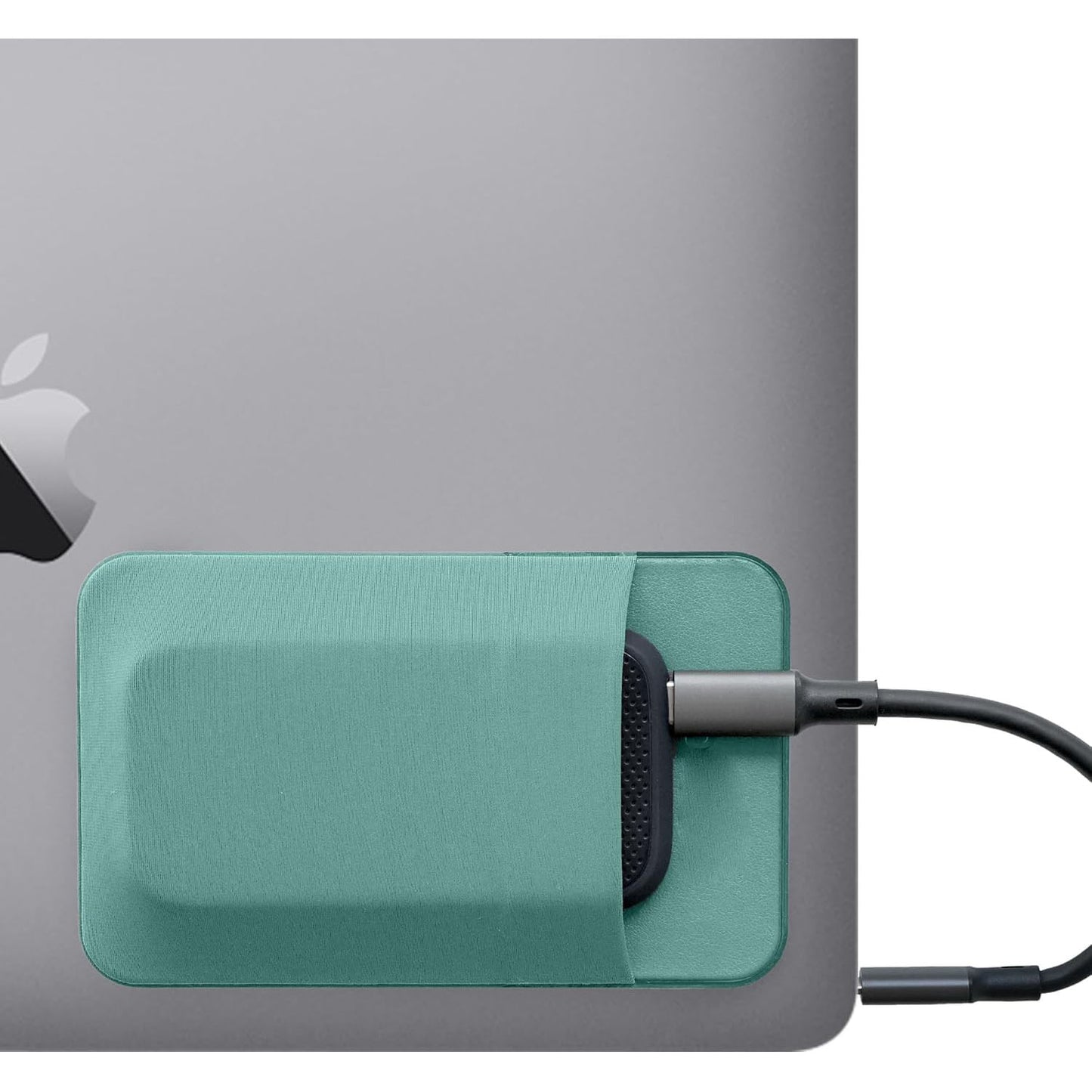 Portable External SSD Hard Drive Sleeve (Stick-On Storage Pouch)