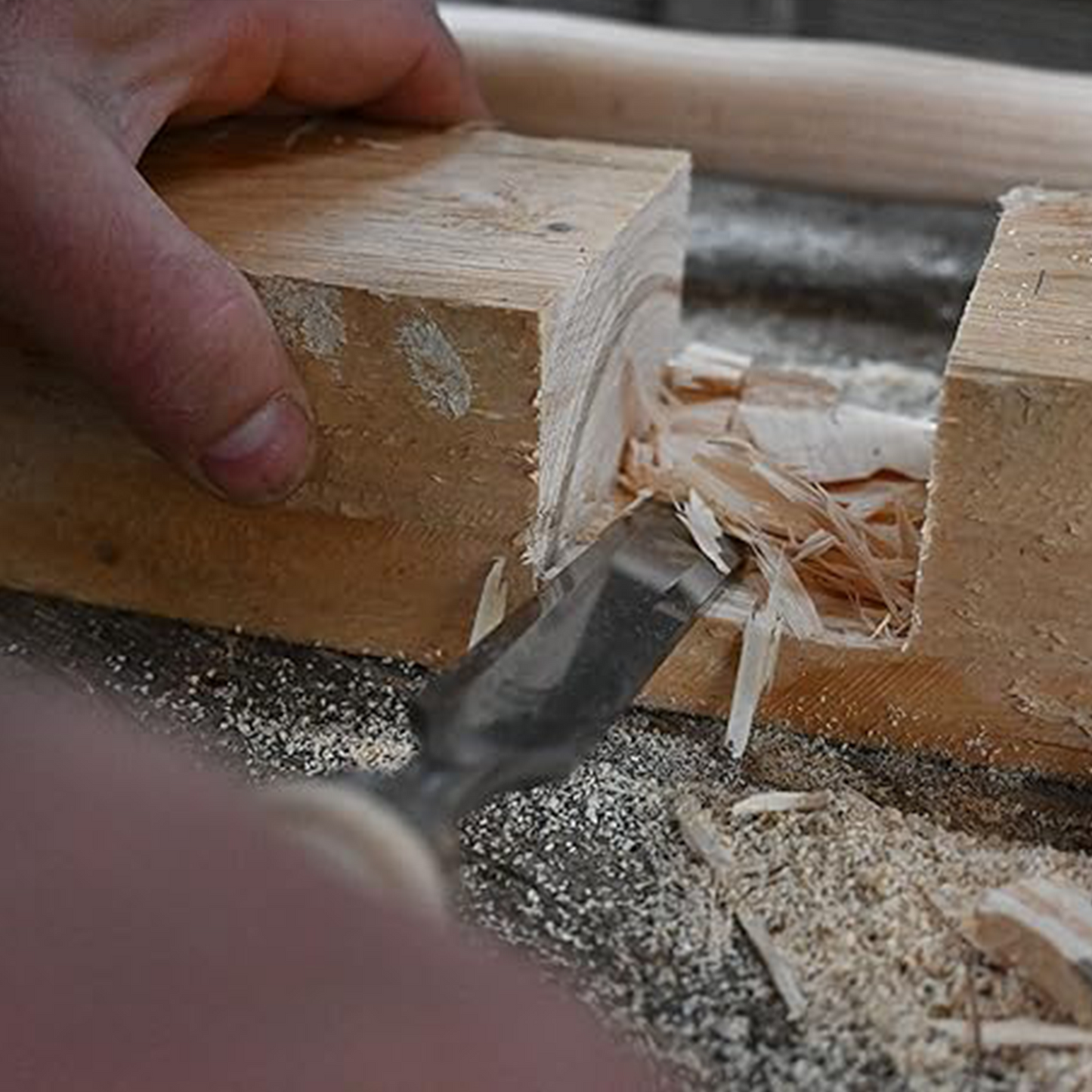 Wooden chisel, off-center tip, 26 mm