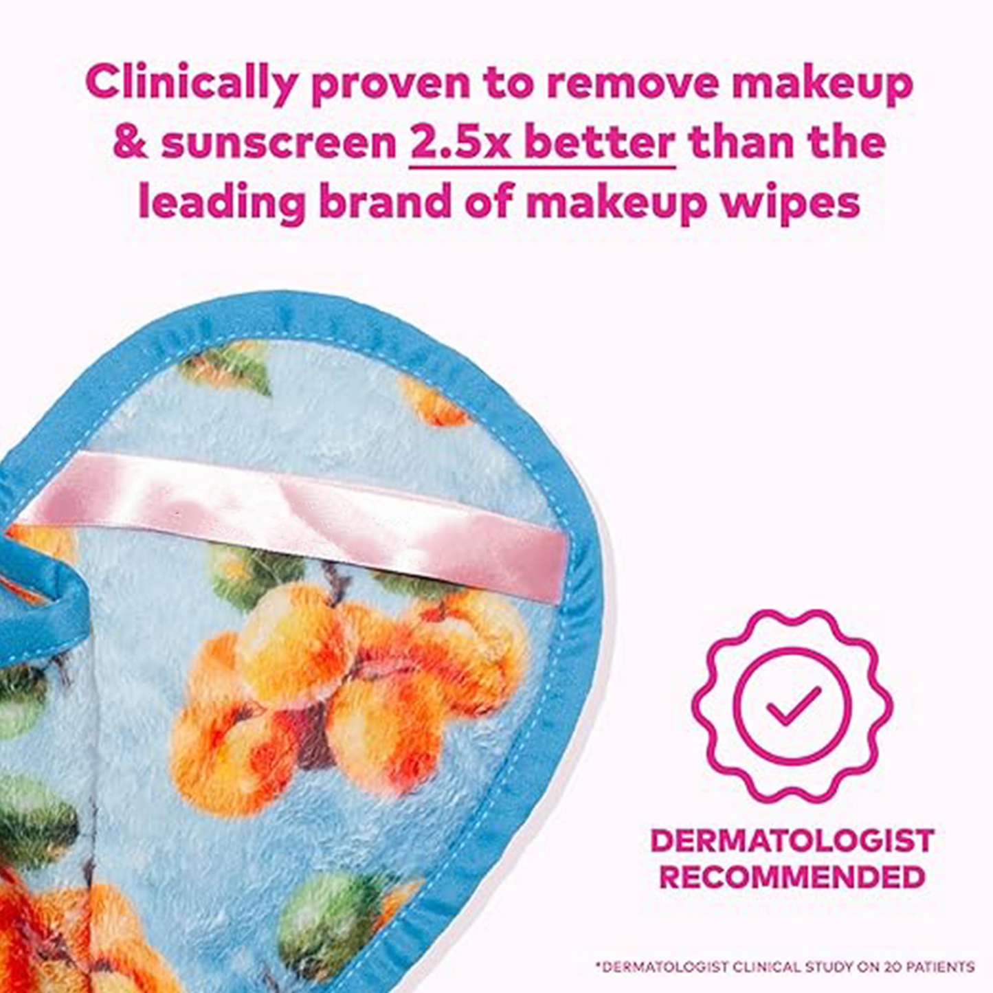 Makeup remover eraser, removes all makeup with just water