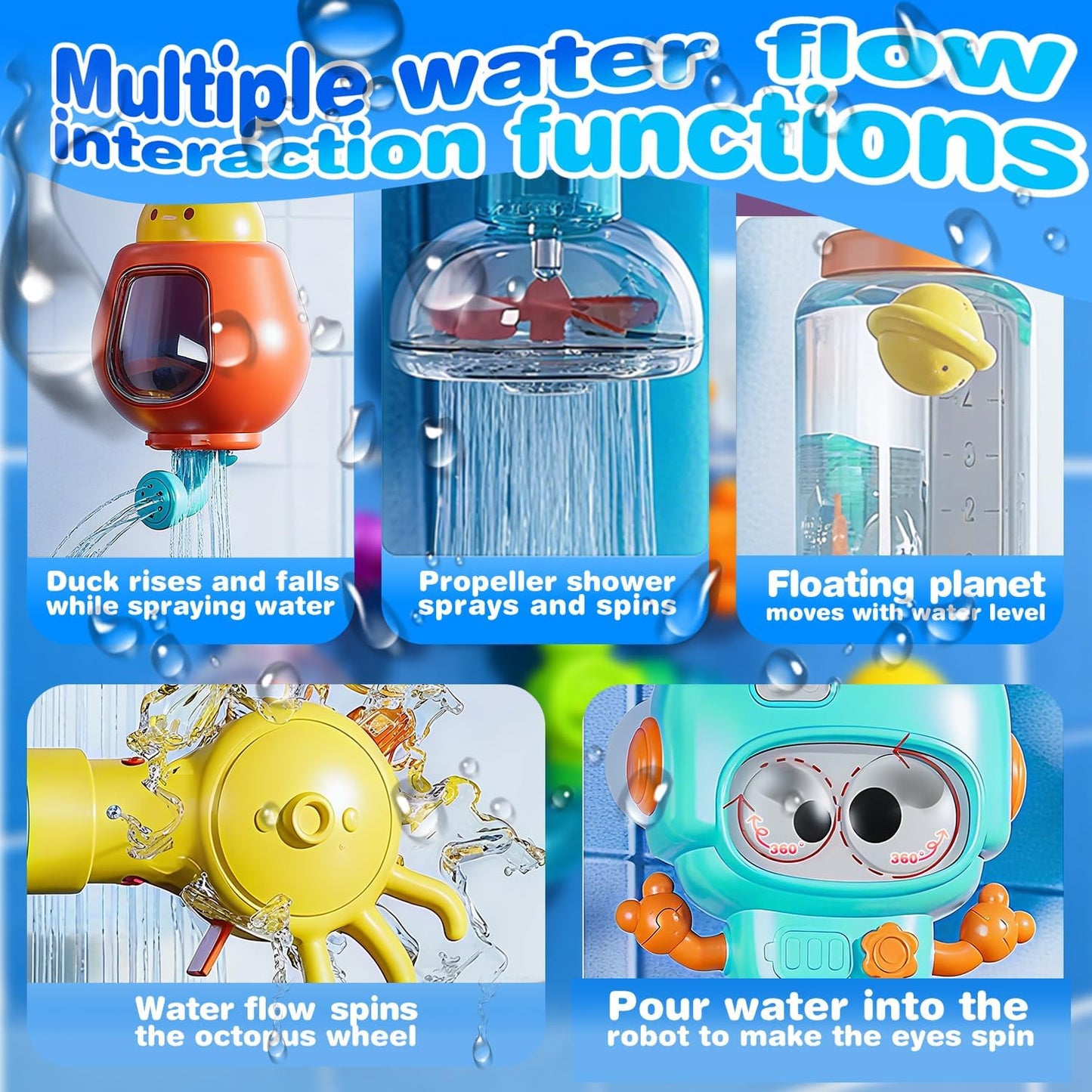 Waterworks Pipes Bath Toy for Toddlers (Ages 3–8)