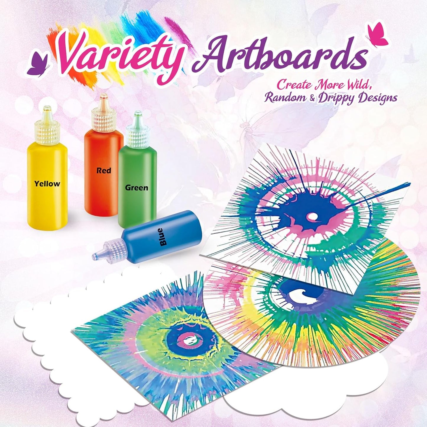 Paint Spin Art Machine Kit for Girls Boys, Arts Crafts for