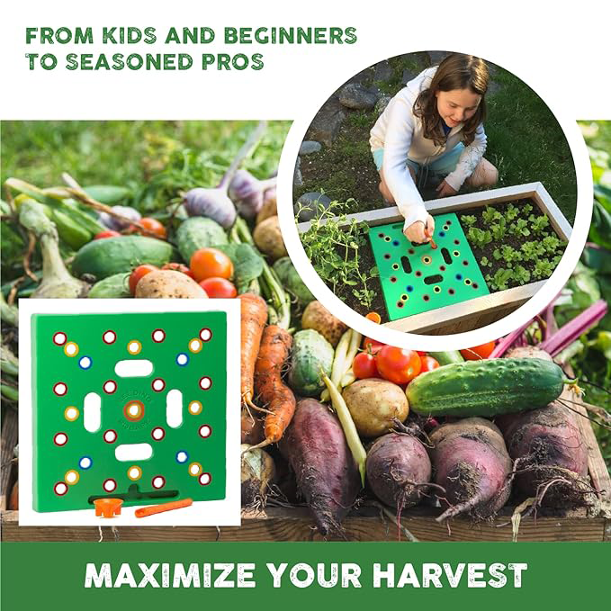 Seeding grid - Patented seed and seedling spacing tool