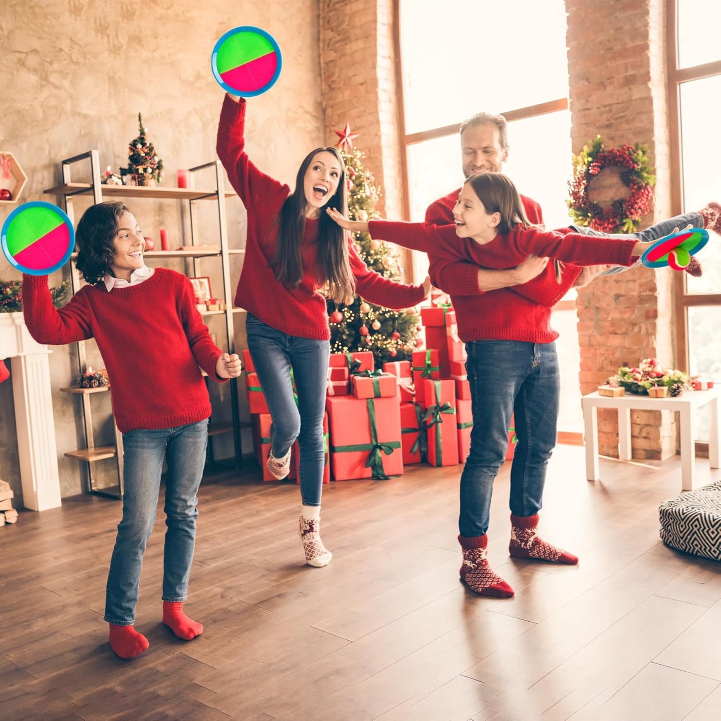 Toss and Catch Ball Set – Ultra-Sturdy ABS Paddle Game for Kids & Family Outdoor Fun