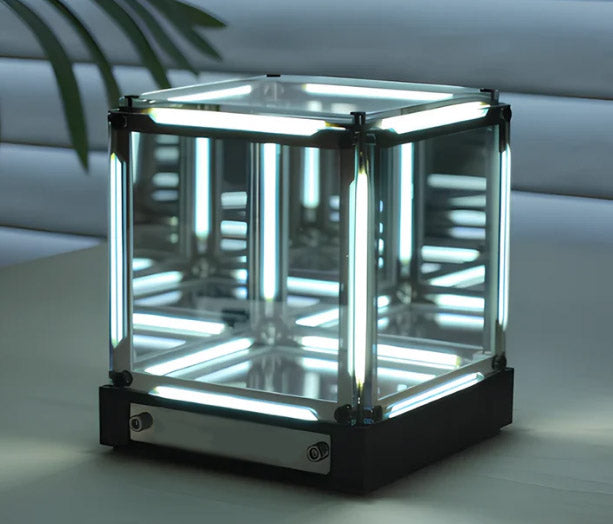 Mirror Night Light — 4D Acrylic Cube LED Bedside Infinity Lamp