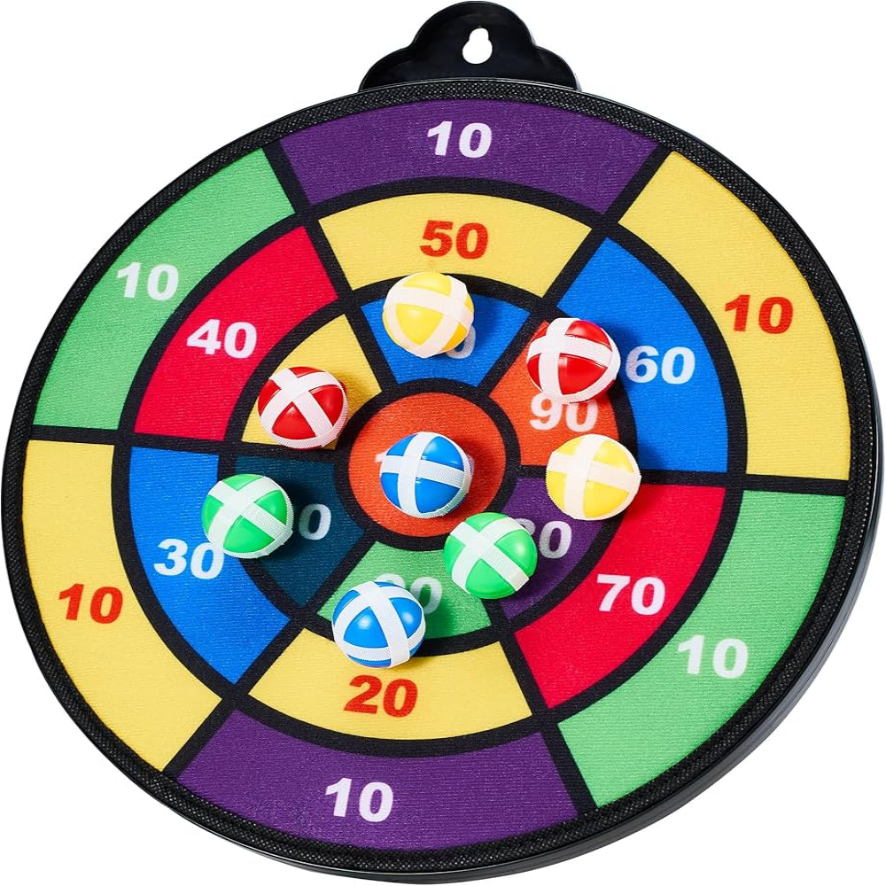 2-in-1 Magnetic Dart Board Game Set for Kids