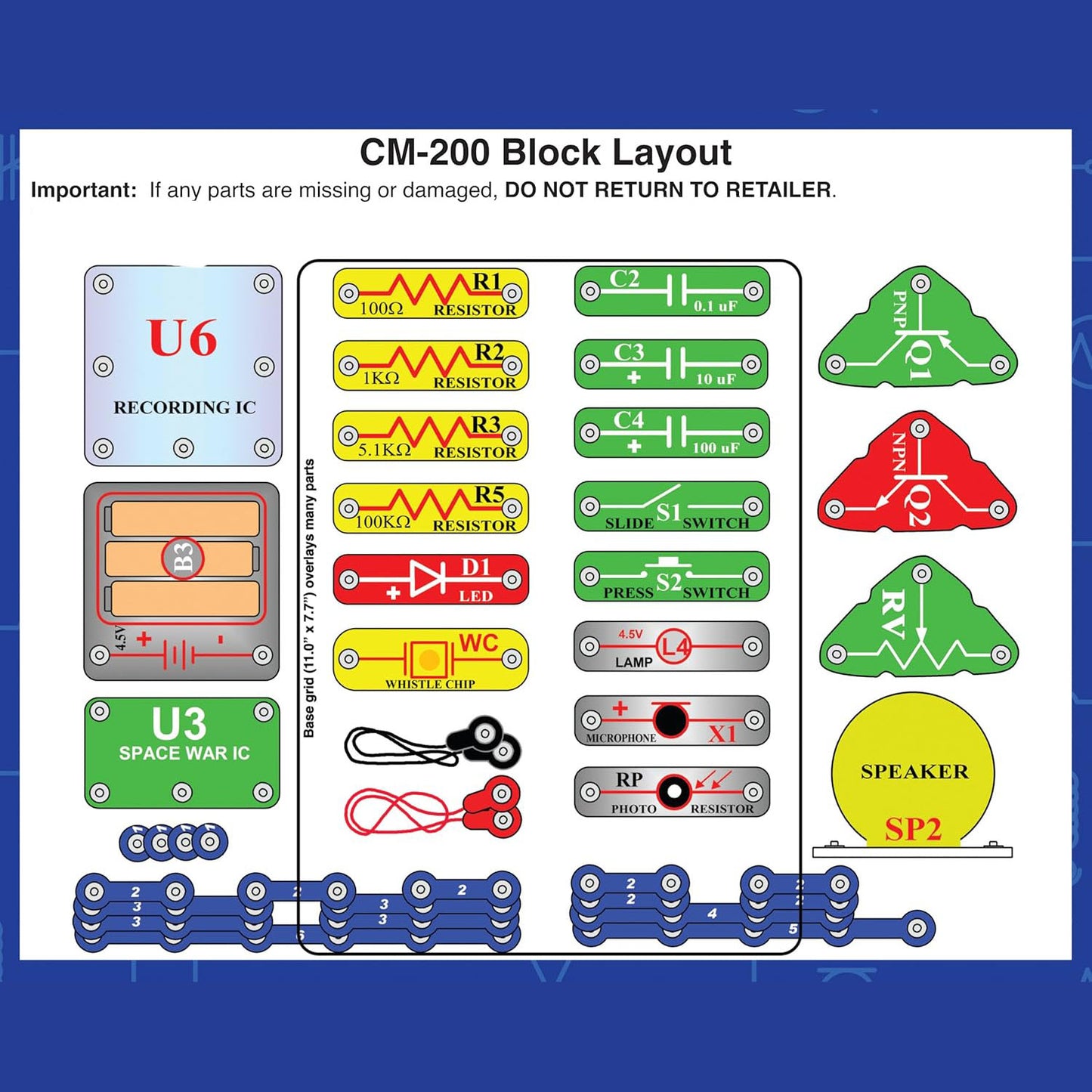 Electronics Exploration Kit – 200+ Projects with Full-Color Manual & 42 Snap Modules