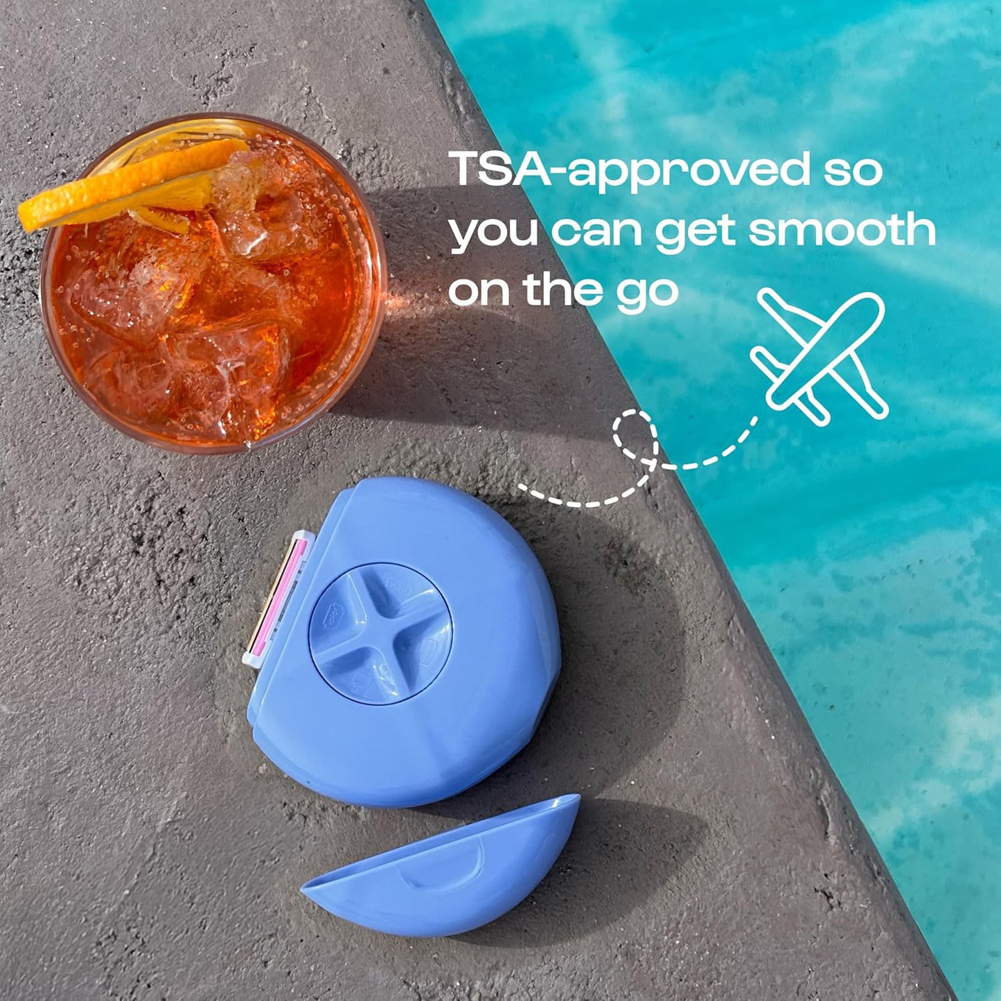 Portable Travel Razor for Women – Mini Triple-Blade Shaver Set