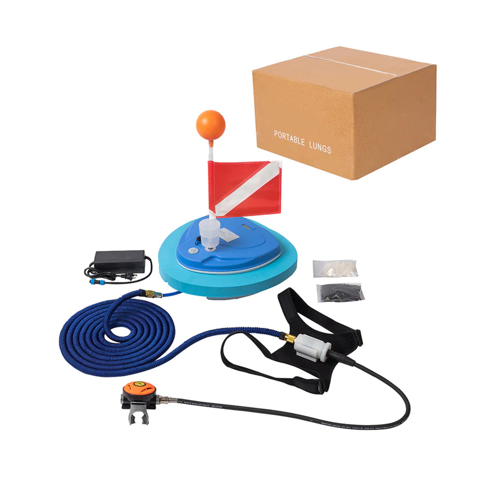 Portable scuba diving compressor