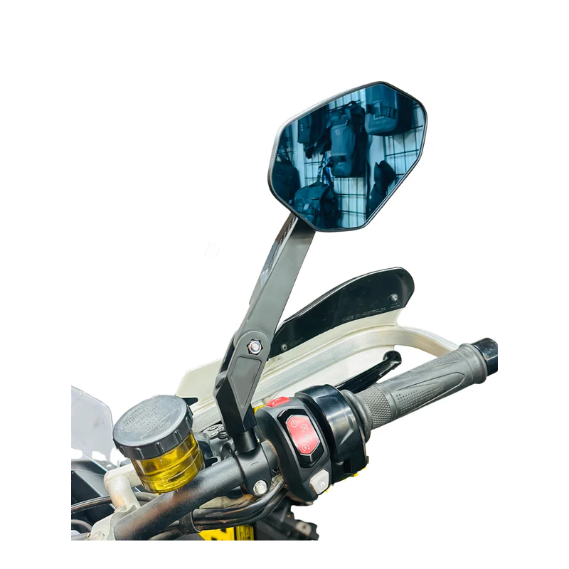 Foldable Motorcycle Rearview Mirrors with Folding Arm Function – Adjustable, Convenient