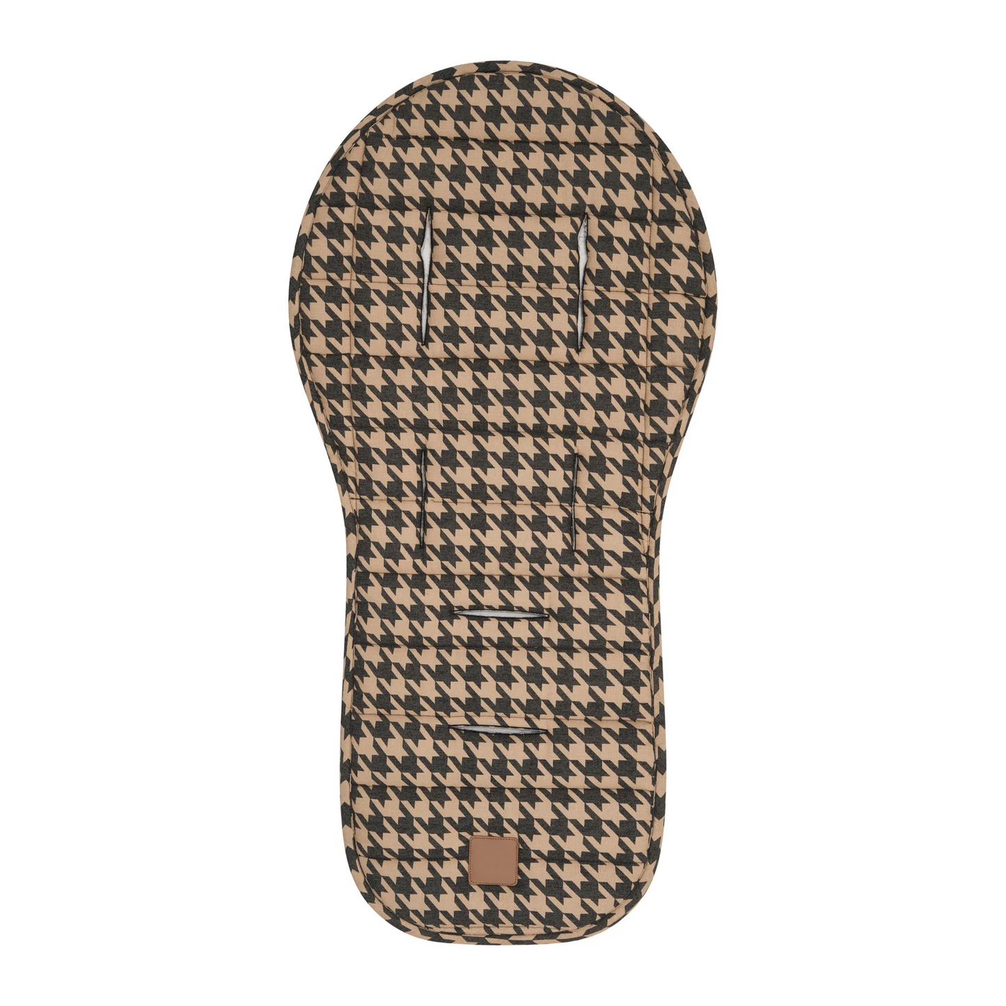 Natural Striped Universal Linen Stroller Pad – Hypoallergenic, Temperature-Regulating