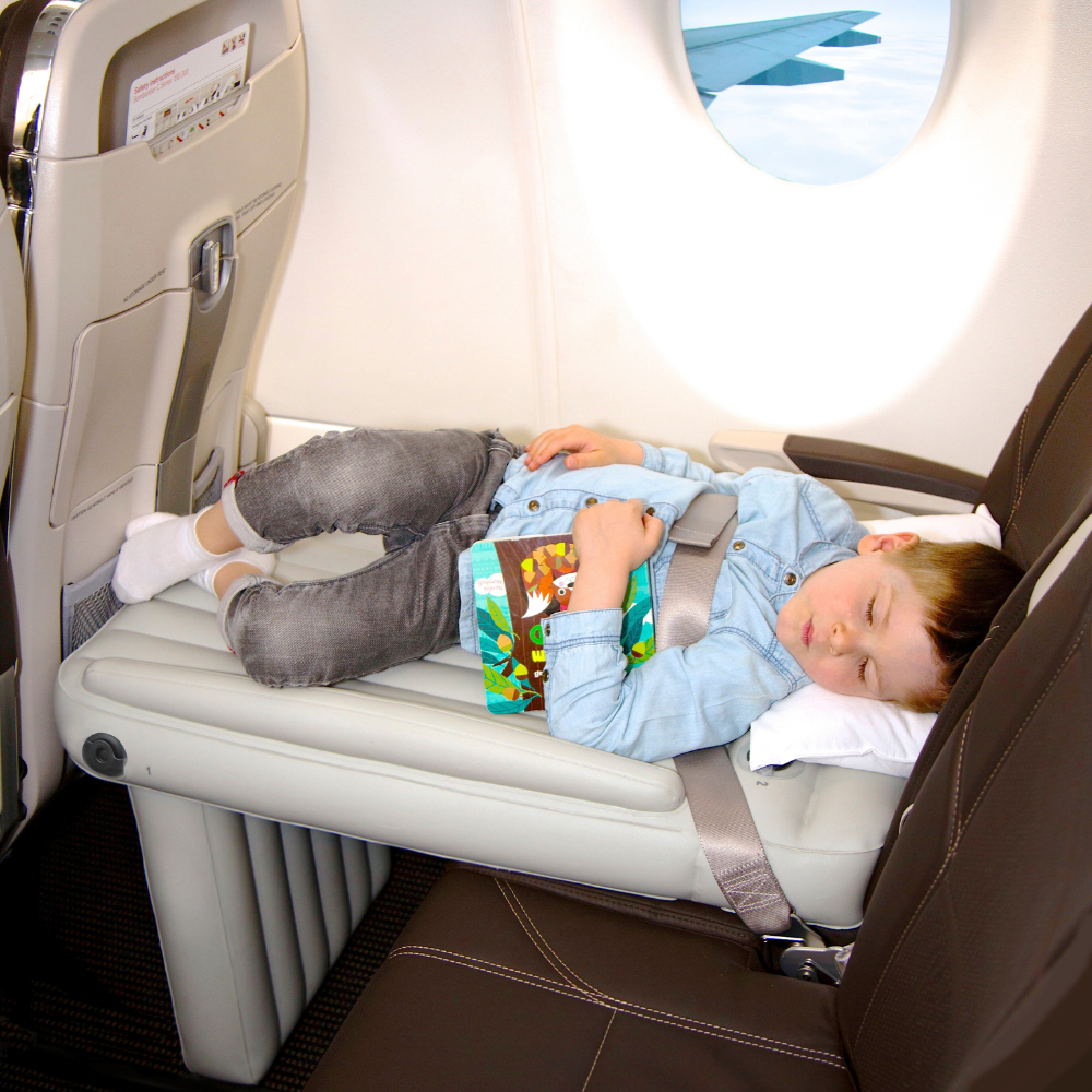 Inflatable Airplane Travel Bed for Kids