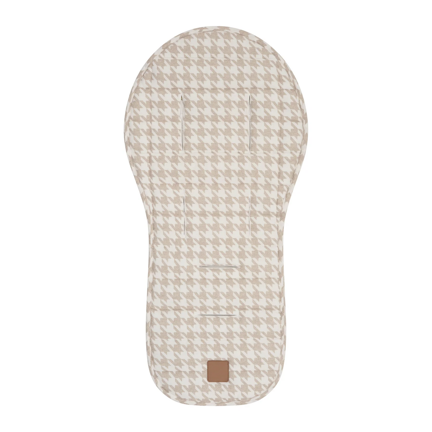 Natural Striped Universal Linen Stroller Pad – Hypoallergenic, Temperature-Regulating