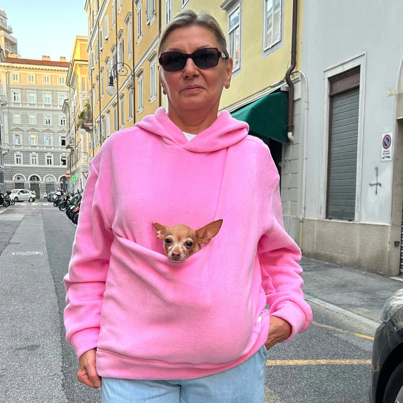 Olive Fleece Kangaroo Hoodie — Adult Oversized Casual Winter Sweatshirt