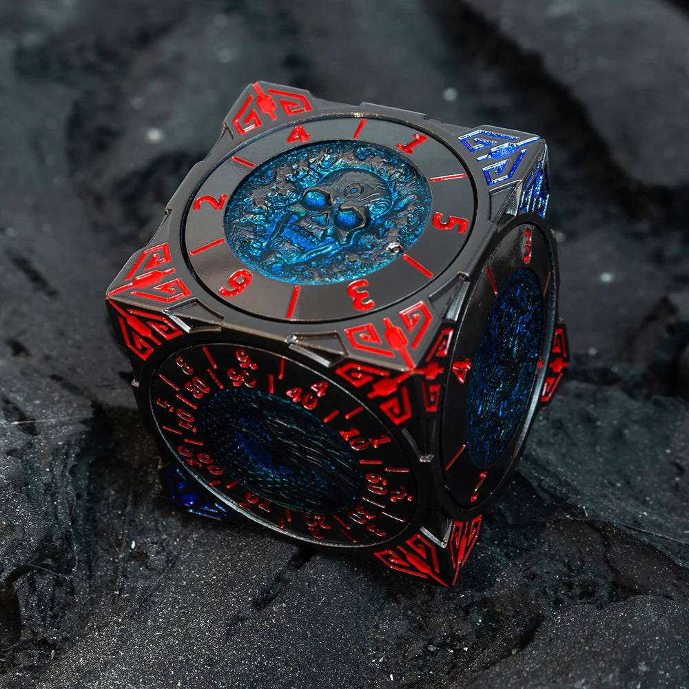 Monster Dice Spinner | Interactive 7-Piece DND Dice Set with Dual Rotating Wheels for RPG Enthusiasts