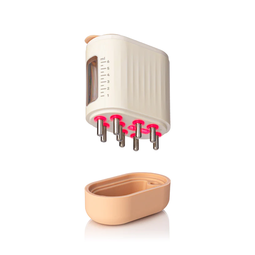 Professional mini 2-in-1 microcurrent scalp massager and hair oil applicator