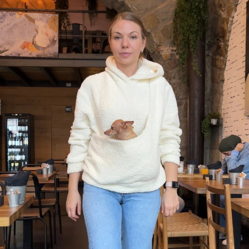 Olive Fleece Kangaroo Hoodie — Adult Oversized Casual Winter Sweatshirt