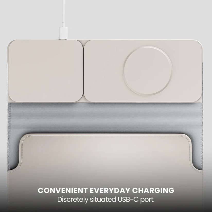 Laptop protective case with charging stand