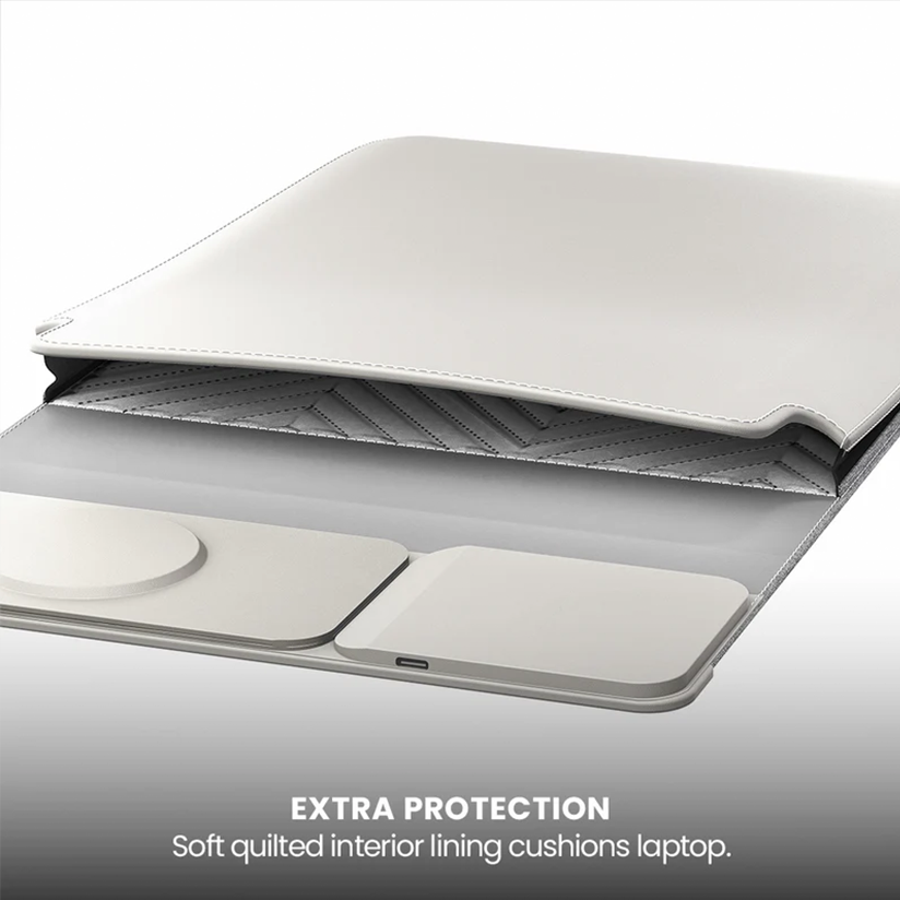 Laptop protective case with charging stand