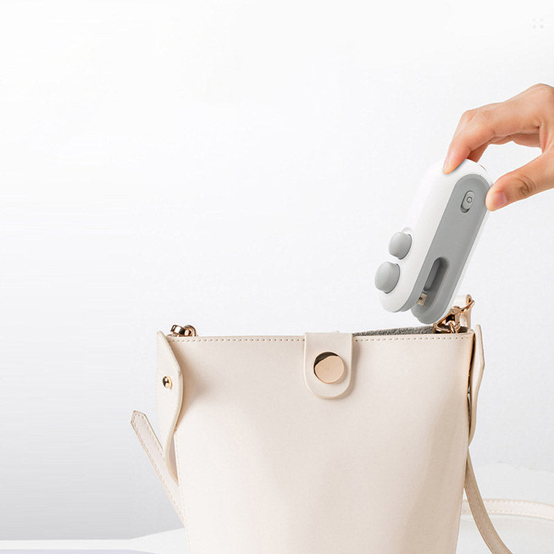 Mini Bag Sealer Rechargeable 2-in-1 Heat Seal with Cutter