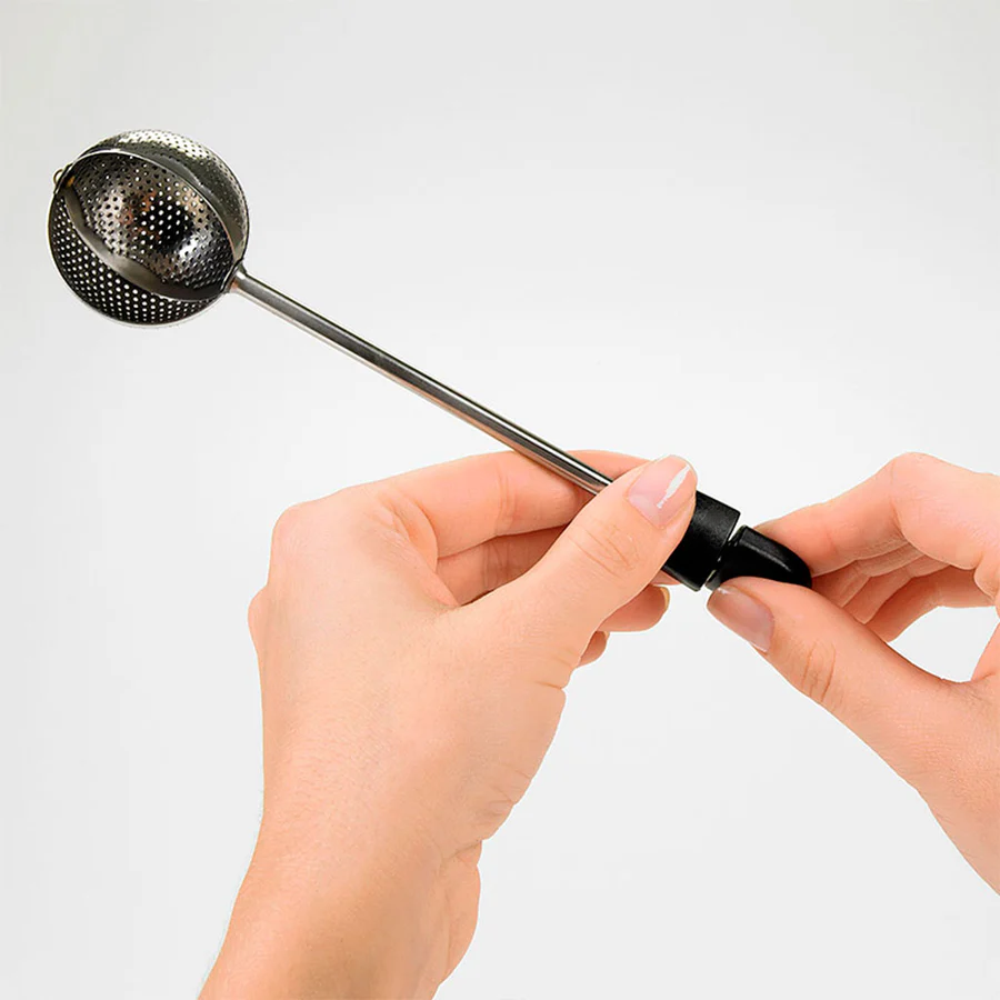 Tea Ball Infuser Rotator – Stainless Steel Tea Strainer for Loose Leaf Tea and Herbal Tea