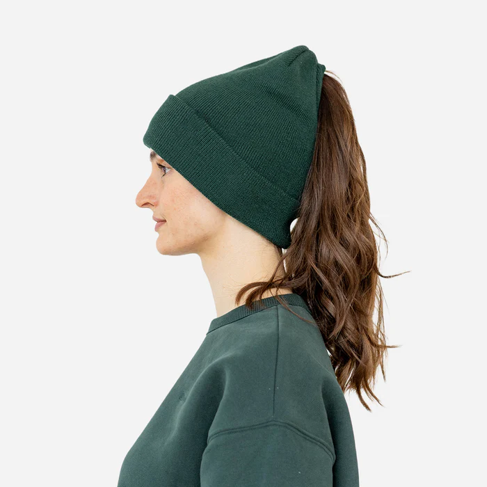 Winter Knit Hat with Magnetic Opening