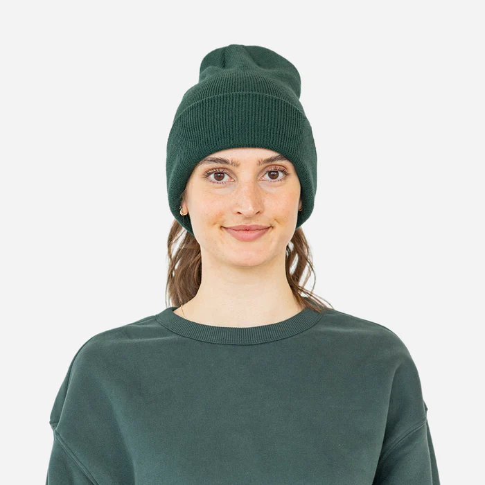 Winter Knit Hat with Magnetic Opening