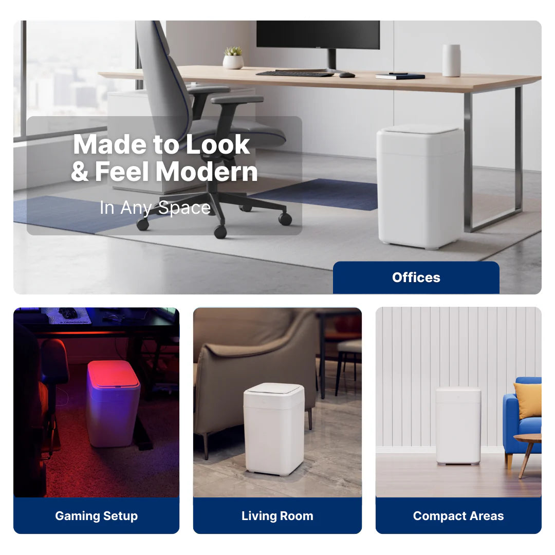 Smart self-sealing trash can