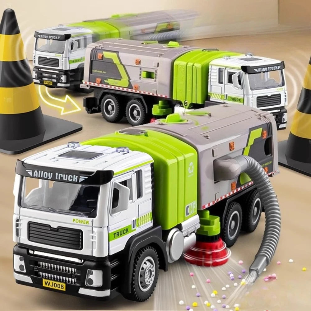 Electric Garbage Truck Toy with Vacuum Hose